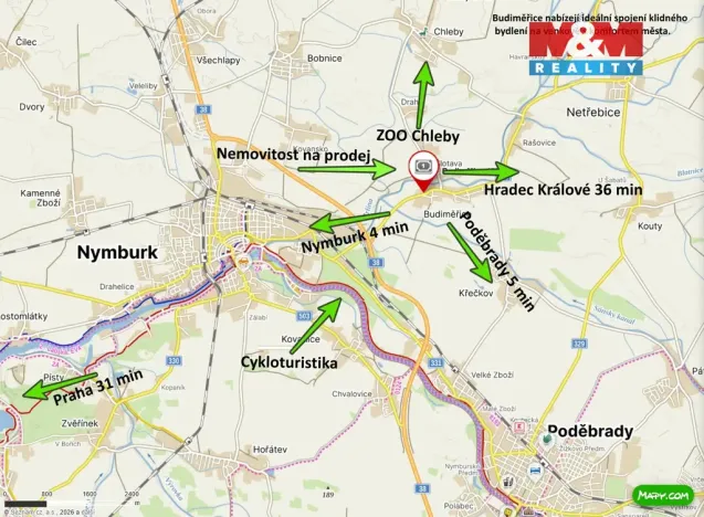 Prodej rodinného domu, Budiměřice, 90 m2