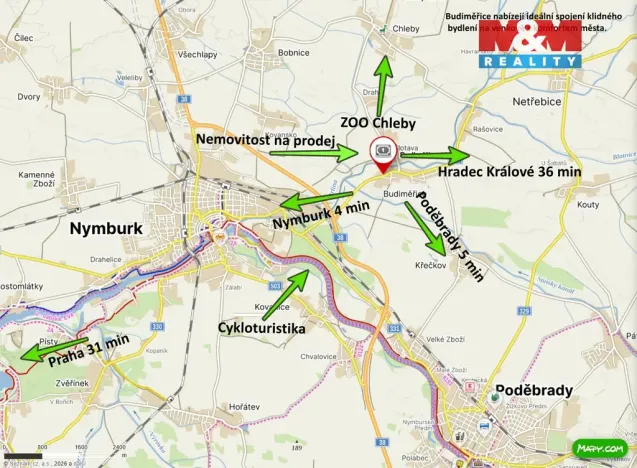 Prodej pozemku pro bydlení, Budiměřice, 1290 m2