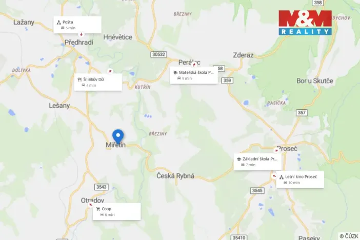 Prodej rodinného domu, Proseč - Miřetín, 67 m2