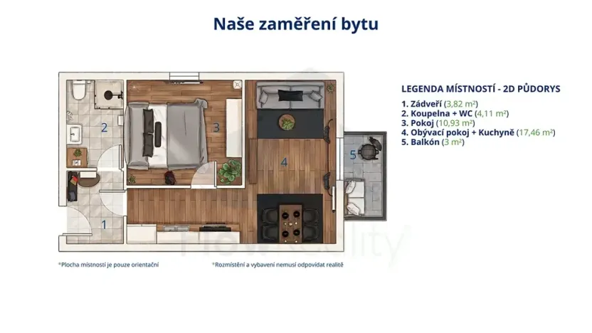 Prodej bytu 2+kk, Polná, Pojmannova, 40 m2