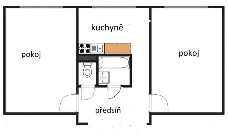 Prodej bytu 2+1, Praha - Vokovice, Etiopská, 54 m2
