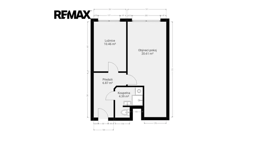 Pronájem bytu 2+kk, Praha - Stodůlky, Klukovická, 42 m2