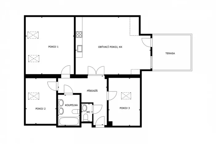 Pronájem bytu 4+kk, Čelákovice, Dělnická, 107 m2