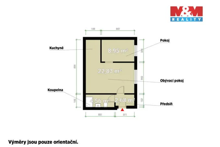 Pronájem bytu 2+kk, Tlučná, Tlučenská kolonie, 40 m2