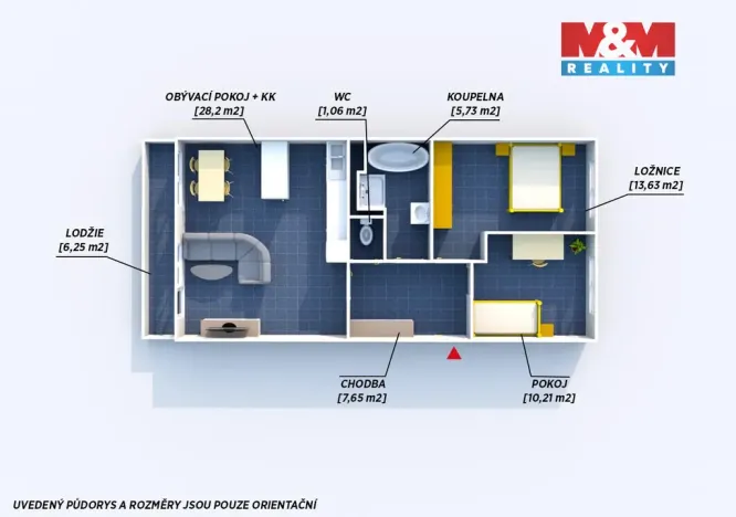Prodej bytu 3+kk, Praha - Lhotka, Novodvorská, 67 m2