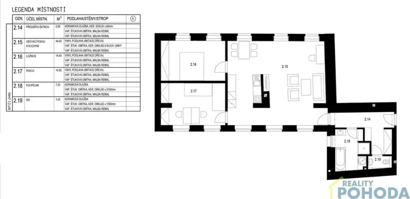 Pronájem bytu 3+kk, Vysoké Mýto, Fügnerova, 88 m2