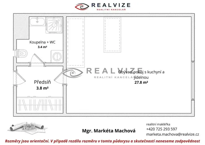 Prodej bytu 1+kk, České Budějovice, Chelčického, 40 m2