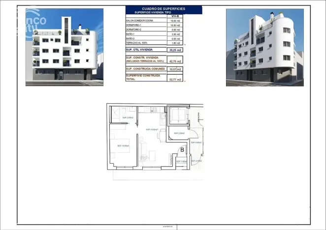 Prodej bytu 2+kk, Torrevieja, Alicante, Španělsko, 52 m2