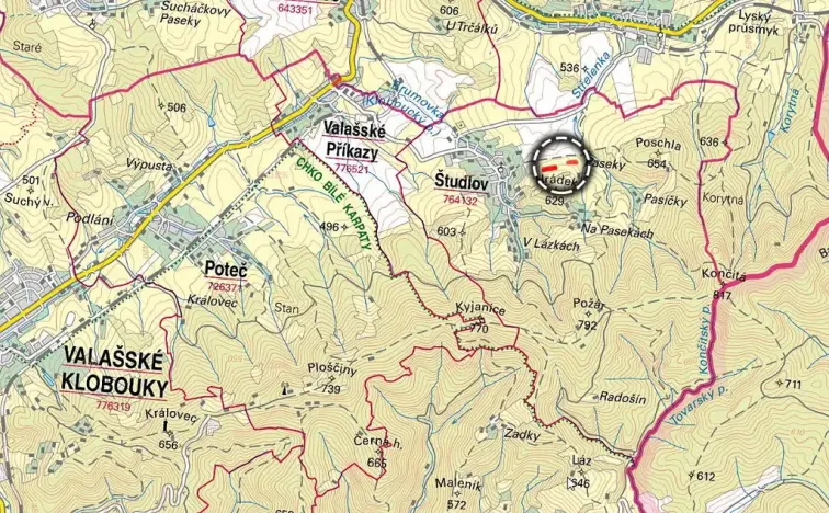Prodej pole, Študlov, 2798 m2