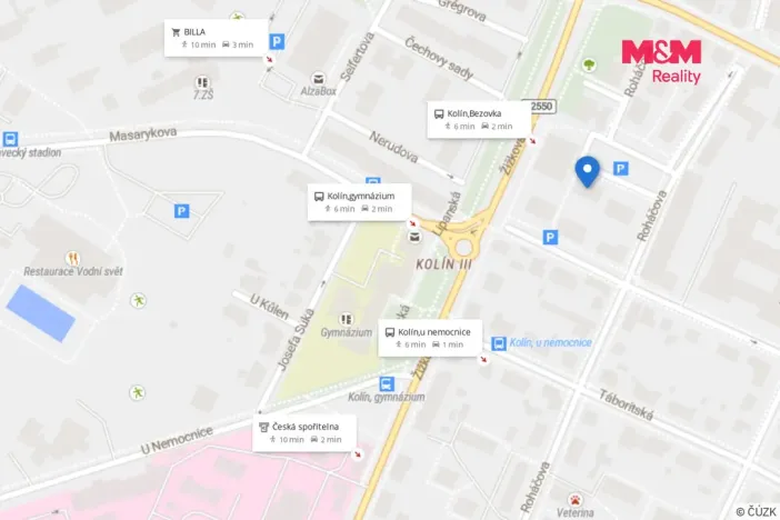 Pronájem bytu 1+kk, Kolín - Kolín III, Roháčova, 42 m2