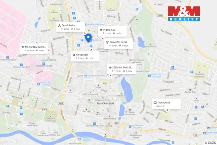 Pronájem bytu 1+1, Havlíčkův Brod, Sídliště Pražská, 34 m2