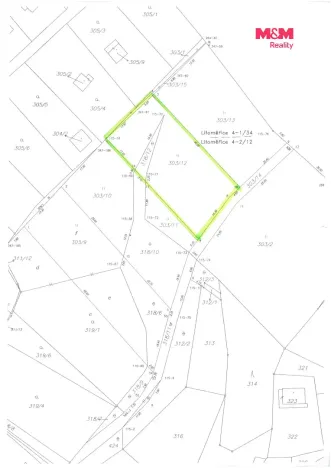 Prodej zahrady, Ústí nad Labem - Církvice, 976 m2