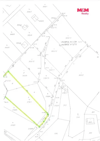 Prodej zahrady, Ústí nad Labem - Církvice, 1095 m2
