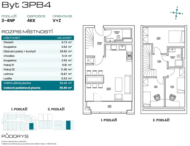 Prodej bytu 4+kk, Mladá Boleslav, Tovačovského, 90 m2
