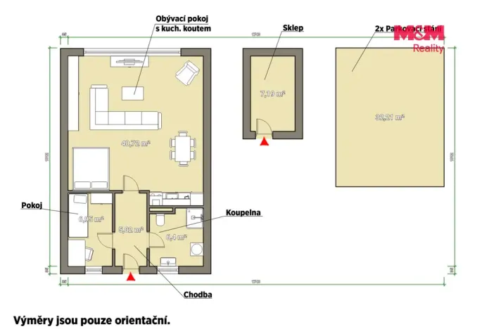 Prodej bytu 2+kk, Železná Ruda - Špičák, 63 m2