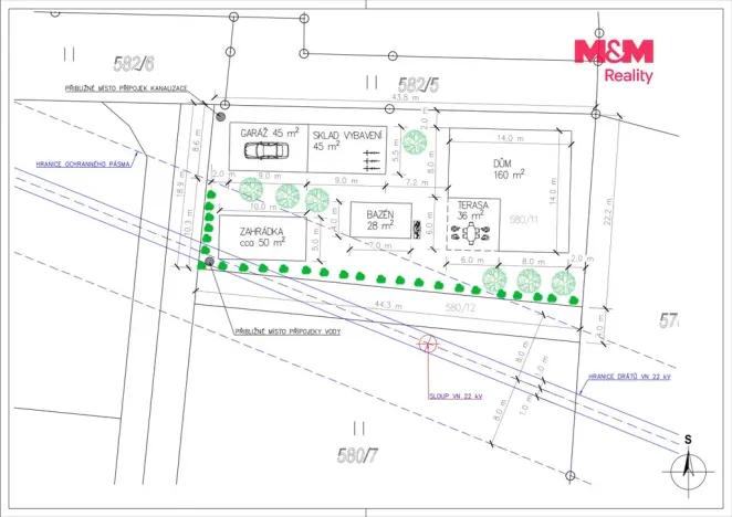 Prodej pozemku pro bydlení, Lešná - Perná, 884 m2