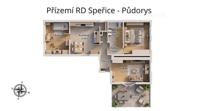 Prodej rodinného domu, Jiřice, 141 m2