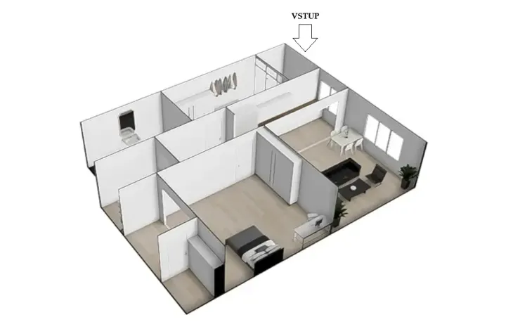 Pronájem bytu 2+kk, Rajhrad, Vrázova, 80 m2
