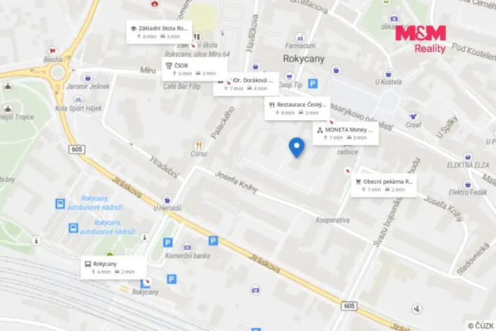 Pronájem bytu 2+1, Rokycany - Střed, Josefa Knihy, 57 m2