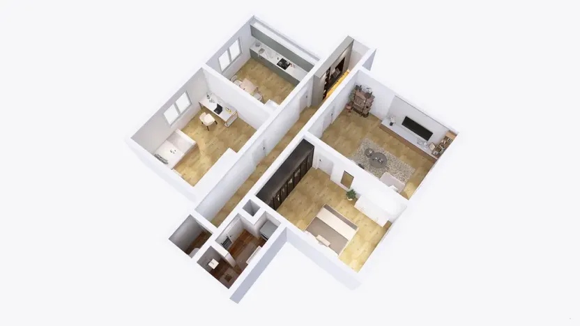 Prodej bytu 3+1, Luká, 70 m2