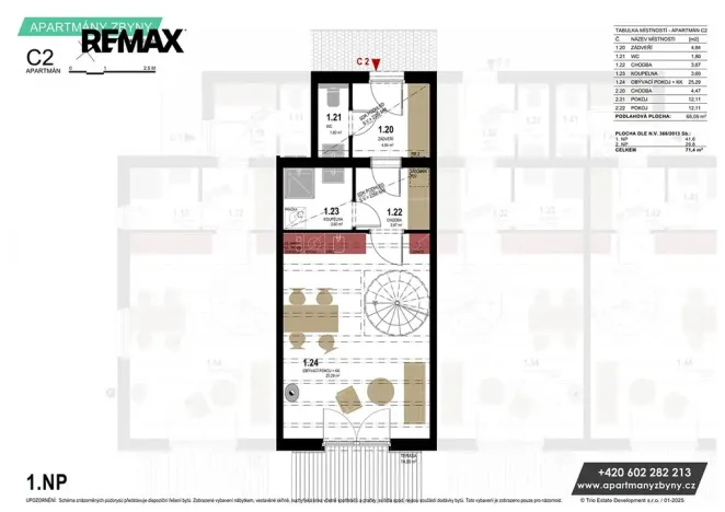 Prodej bytu 3+kk, Doksy, 67 m2