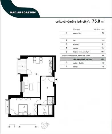 Pronájem bytu 2+kk, Brno, třída Generála Píky, 75 m2