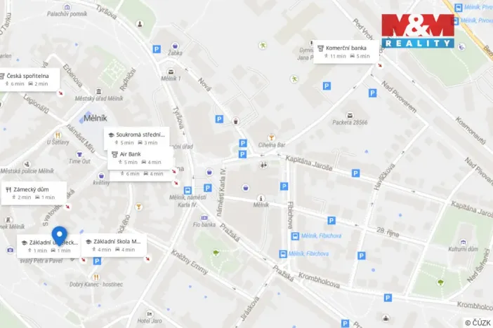 Prodej obchodního prostoru, Mělník, Krombholcova, 300 m2