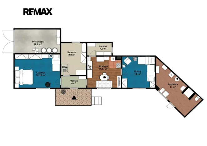 Prodej rodinného domu, Dobřany, Důl Dobré Štěstí, 80 m2