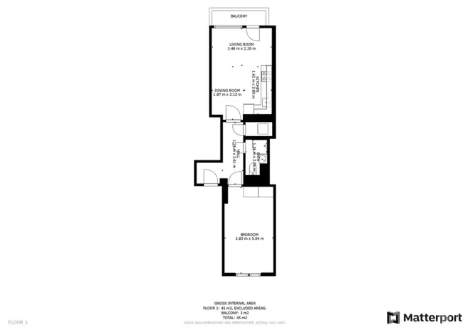 Prodej bytu 2+kk, Praha - Libeň, Františka Kadlece, 44 m2