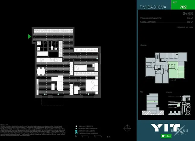 Prodej bytu 3+kk, Praha - Chodov, Bachova, 92 m2