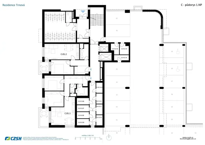 Prodej bytu 2+kk, Pardubice, Jozefa Gabčíka, 53 m2