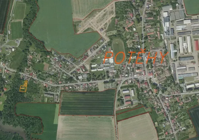 Prodej zahrady, Potěhy, 1589 m2