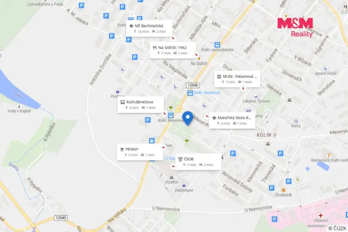 Pronájem bytu 3+1, Kolín - Kolín II, Masarykova, 56 m2