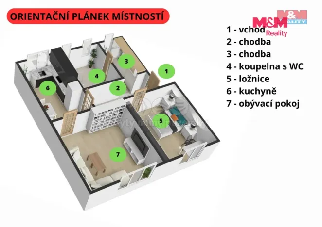 Pronájem bytu 2+1, Přibyslav, Příkopy, 79 m2