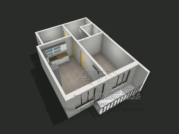 Pronájem bytu 2+kk, České Budějovice, B. Smetany, 46 m2