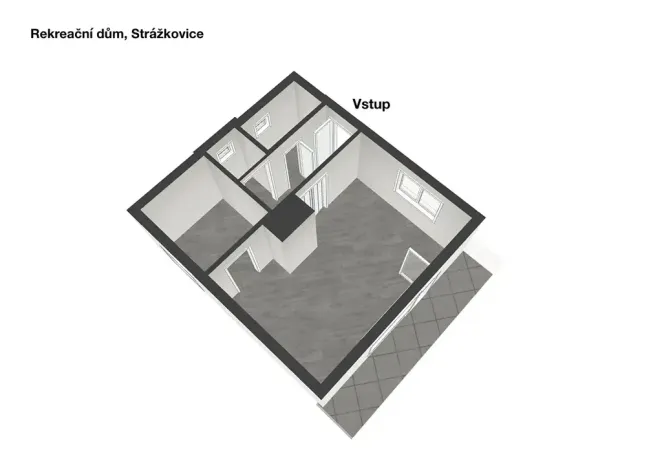 Prodej chaty, Strážkovice, 73 m2
