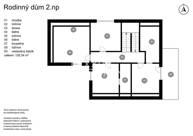 Prodej rodinného domu, Hřebeč, Jižní, 256 m2