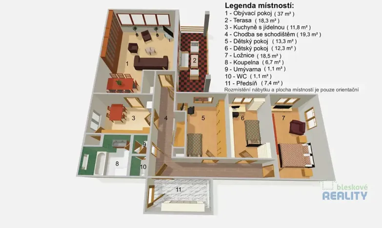 Pronájem rodinného domu, Brandýs nad Labem-Stará Boleslav, Smetanova, 150 m2