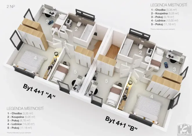 Prodej bytu 4+1, Mnichovo Hradiště, Akátová, 89 m2