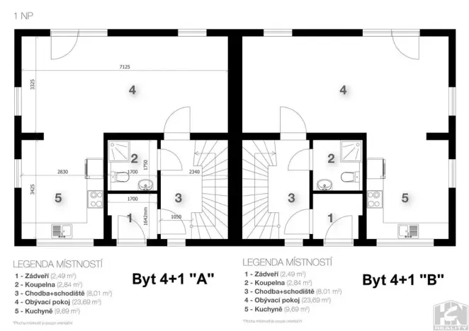 Prodej bytu 4+1, Mnichovo Hradiště, Akátová, 89 m2