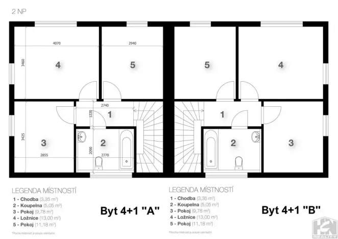 Prodej bytu 4+1, Mnichovo Hradiště, Akátová, 89 m2