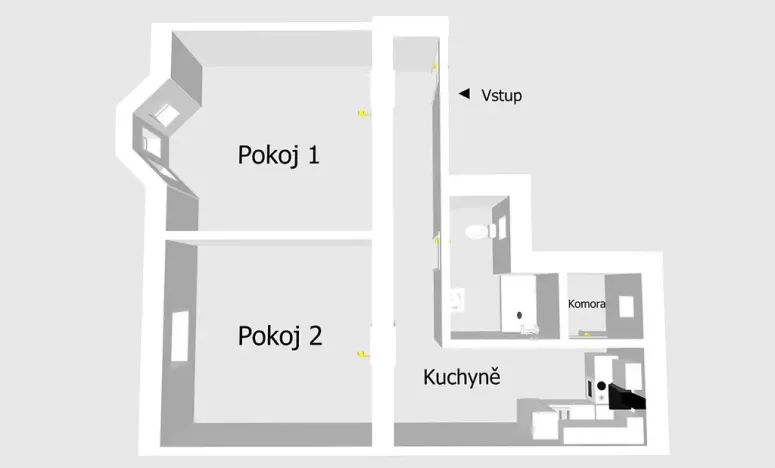 Pronájem bytu 2+1, Ostrava, Oblá, 80 m2