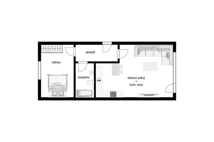 Prodej bytu 2+kk, Praha - Horní Počernice, K Berance, 63 m2