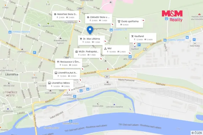 Prodej bytu 3+1, Litoměřice - Předměstí, Vrchlického, 67 m2