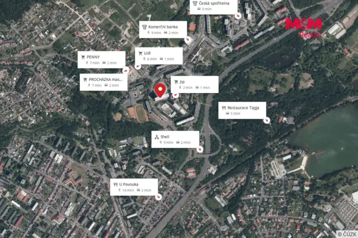 Pronájem bytu 1+kk, Chomutov, Březenecká, 30 m2