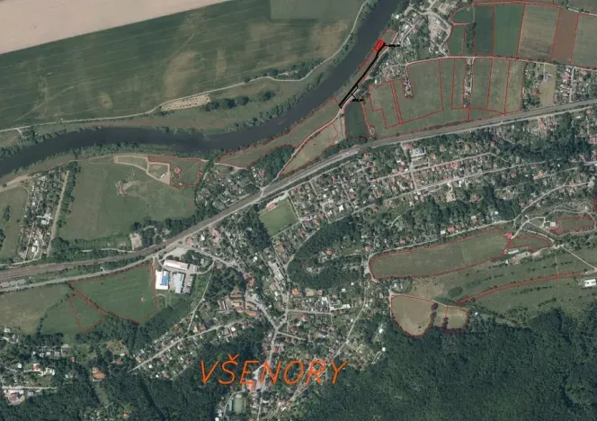 Prodej pozemku, Všenory, 601 m2