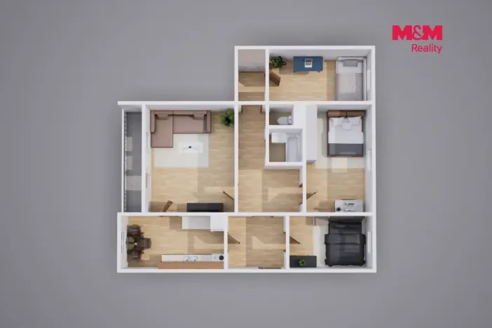 Prodej bytu 4+1, Teplice - Prosetice, Na konečné, 82 m2