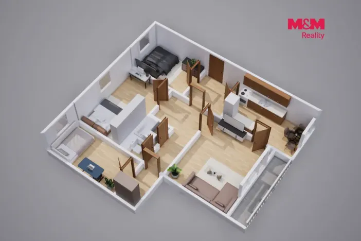 Prodej bytu 4+1, Teplice - Prosetice, Na konečné, 82 m2