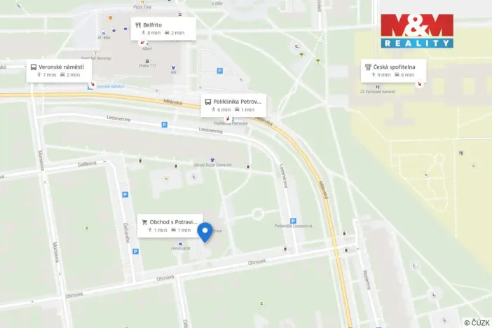 Pronájem obchodního prostoru, Praha - Petrovice, Ohmova, 44 m2