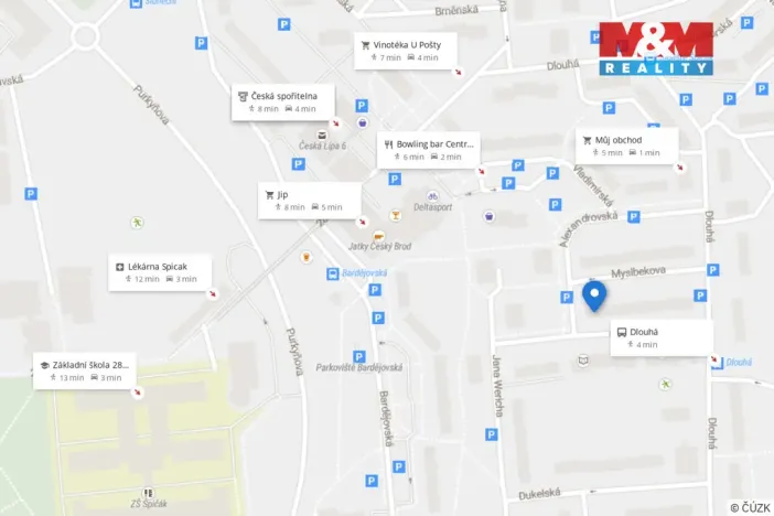 Pronájem bytu 2+1, Česká Lípa, Červeného kříže, 56 m2